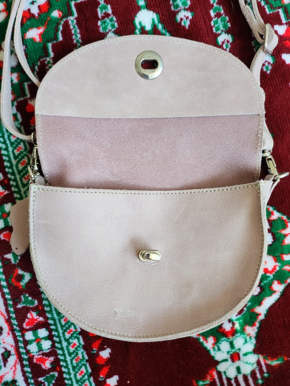 Roots Mini Saddle Crossbag- Dusty Pink - Picture 4 of 8